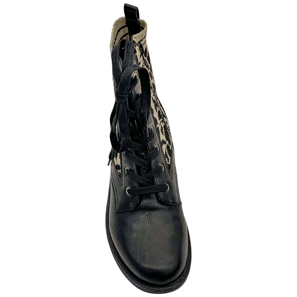 LifeStride Women's Knockout Ankle Boots Black Leopard - Medium - Picture 2 of 3